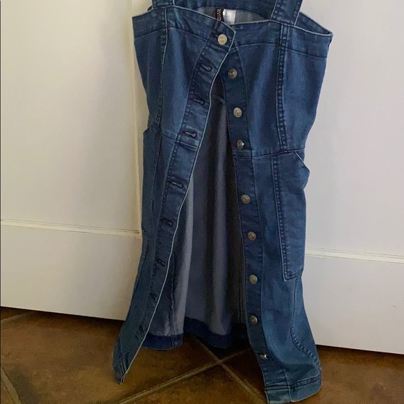 Divided by H&M stretch denim button up mini dress - Picture 6 of 9